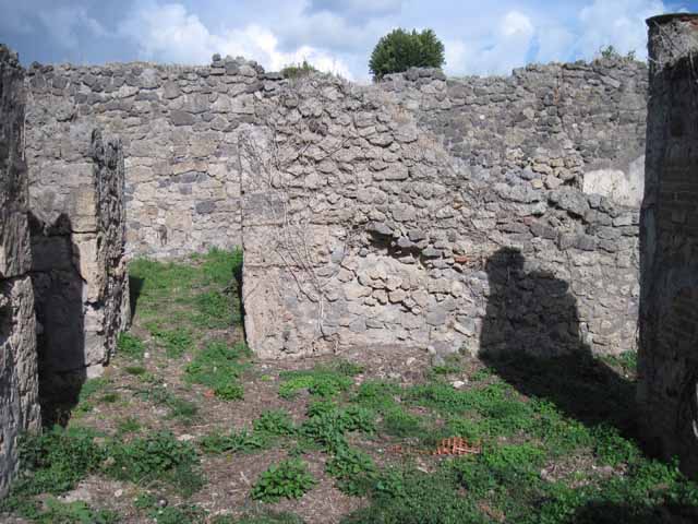 I.2.16 Pompeii.  March 2009.  Room 3. Triclinium. East wall.