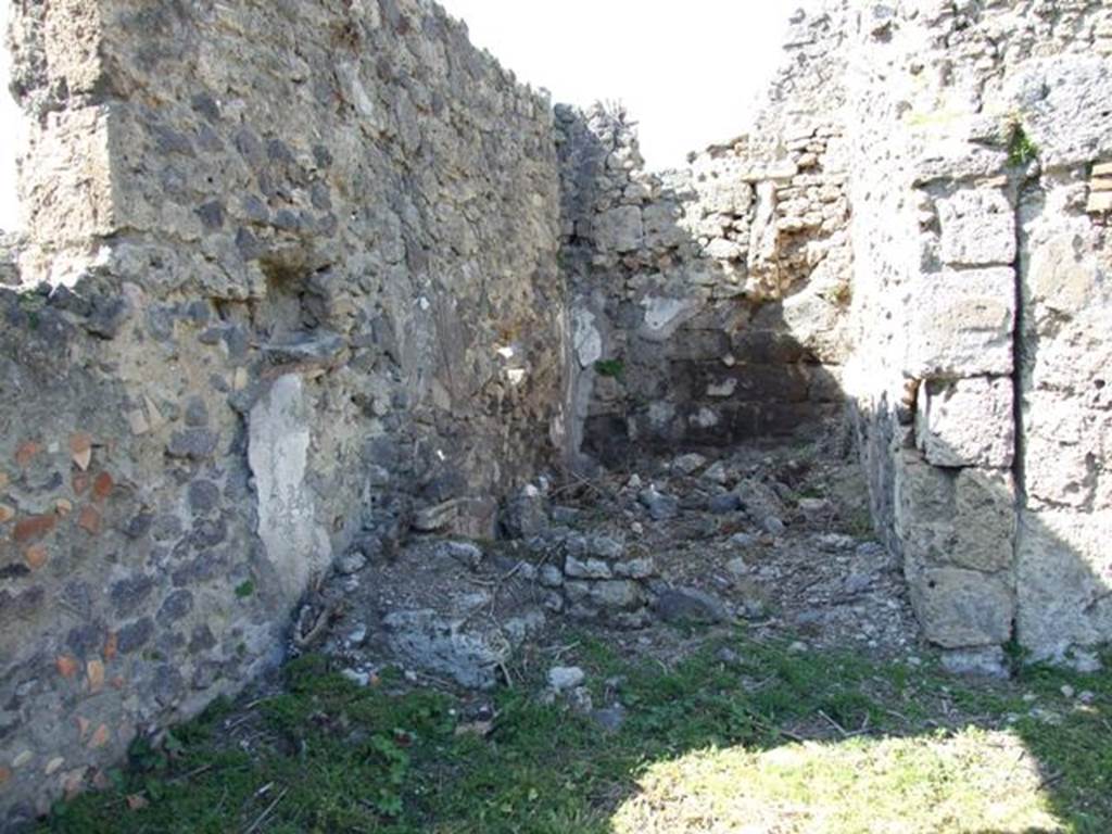 I.2.22 Pompeii.  March 2009.  Room 7. Small room in north west corner.

