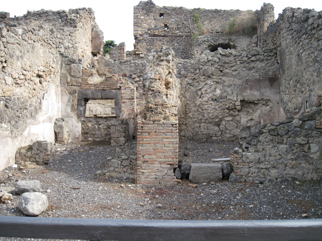 I.3.1 Pompeii. September 2010. Looking towards south wall of bakery shop. Photo courtesy of Drew Baker.