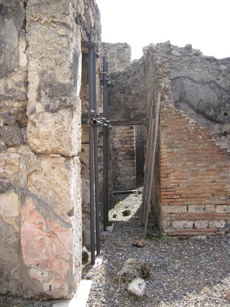 I.3.3 Pompeii. September 2010. Looking south to south-eastern corner of the atrium, with entrance to passage leading south from the atrium. Photo courtesy of Drew Baker.
