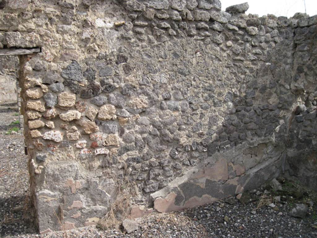 I.3.8b Pompeii. September 2010. East wall of room in south-west corner which Fiorelli described as another oecus. Photo courtesy of Drew Baker.
