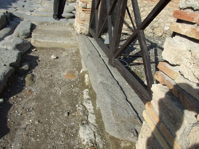 I.3.12 Pompeii.  Shop.  South wall and rear room on south east corner.