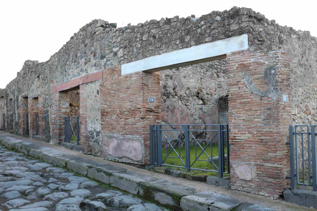 I.3.14 Pompeii. December 2018. Looking east along I.3 from doorway at I.3.14. Photo courtesy of Aude Durand.