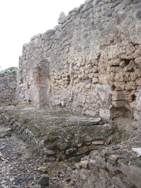 I.3.16 Pompeii. September 2010. Looking towards south-east corner and corridor leading to two rear rooms. Photo courtesy of Drew Baker.