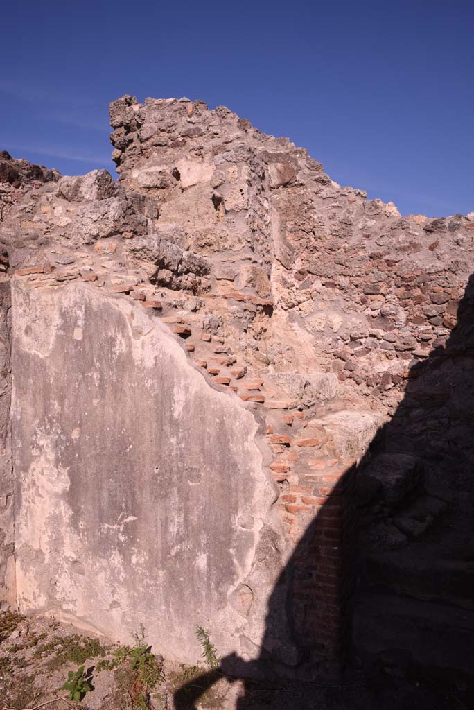 I.4.14 Pompeii. October 2019. Detail of east wall.
Foto Tobias Busen, ERC Grant 681269 DCOR.
