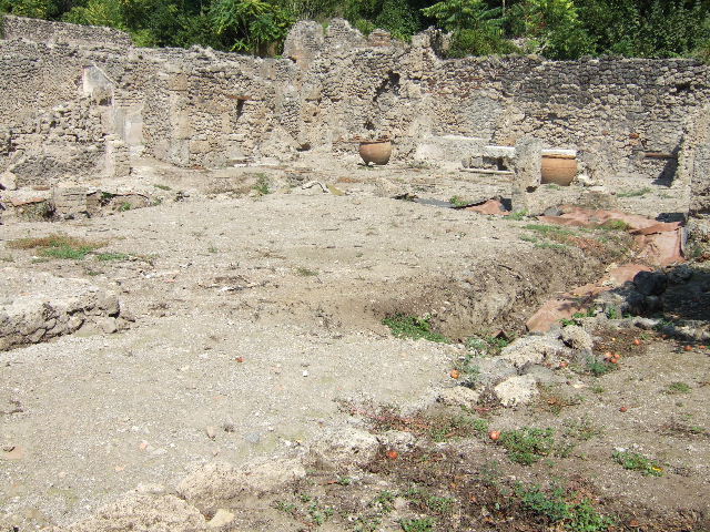 I.5.2 Pompeii. September 2005. Looking north-east across peristyle area.