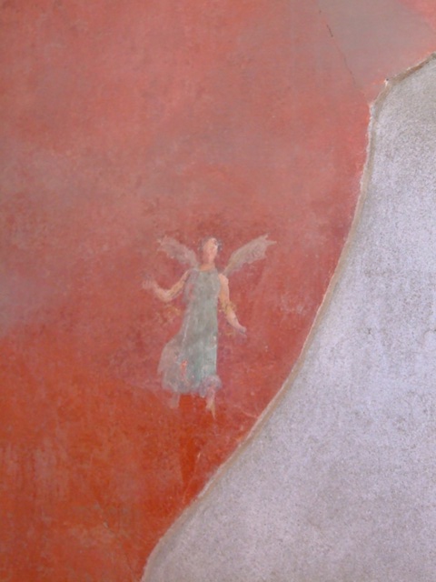 I.6.4 Pompeii.  March 2009. Room 5, Upper north east corner.  East wall.