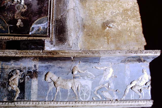 I.6.4 Pompeii.  March 2009. Room 16, Sacellum. Mosaic floor.