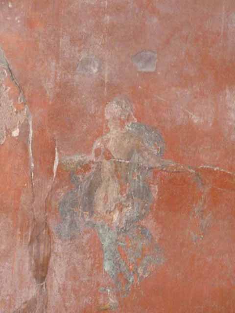 I.6.7 Pompeii. May 2010. Detail of painted figure on north wall.
