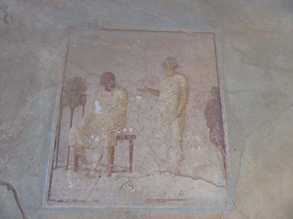 I.6.11 Pompeii. September 2015. Wall painting from north end of west wall. 
Foto Annette Haug, ERC Grant 681269 DCOR.

