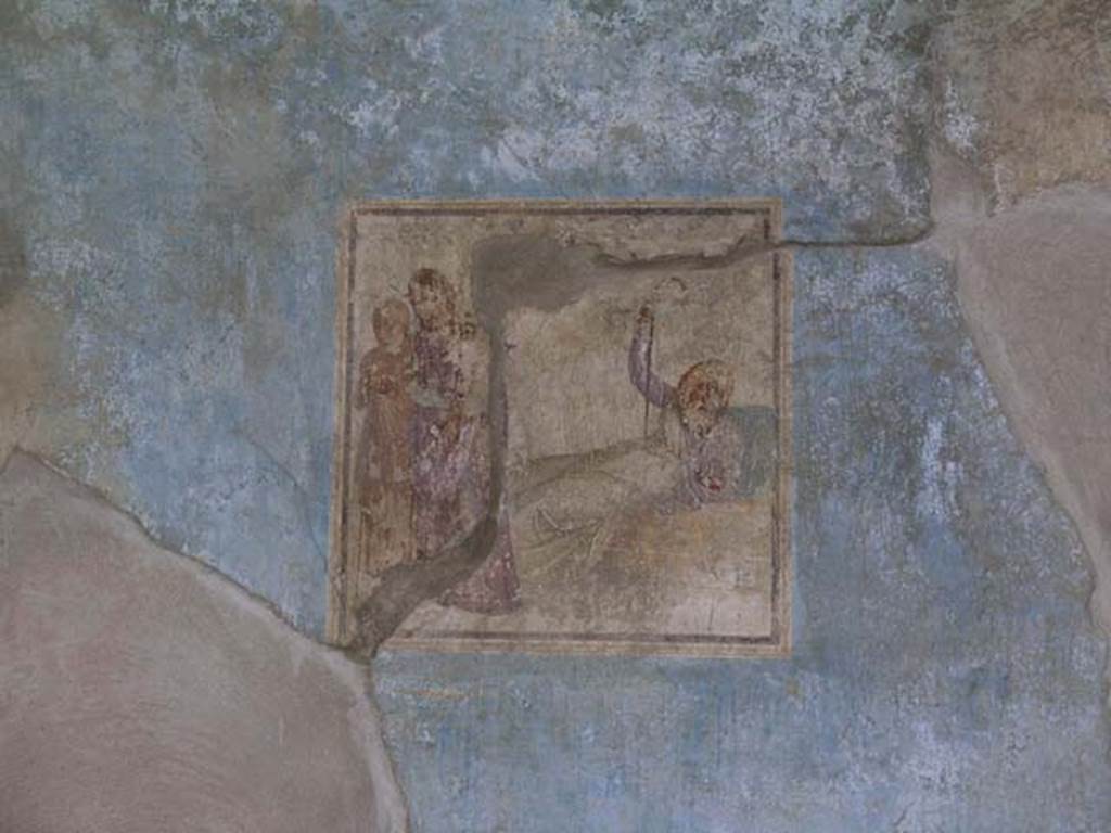 I.6.11 Pompeii. October 2004. Fresco on east wall in north-east corner of atrium.
Photo courtesy of Nicolas Monteix
