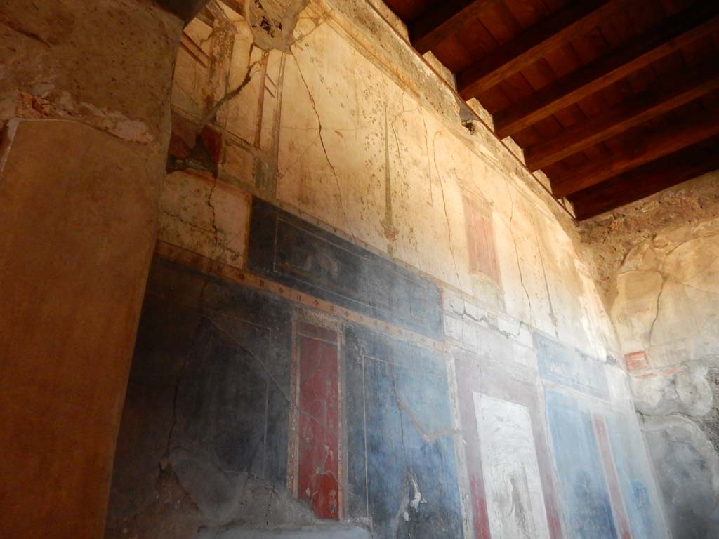 I.6.15 Pompeii. June 2019. Room 12, upper west wall. Photo courtesy of Buzz Ferebee.