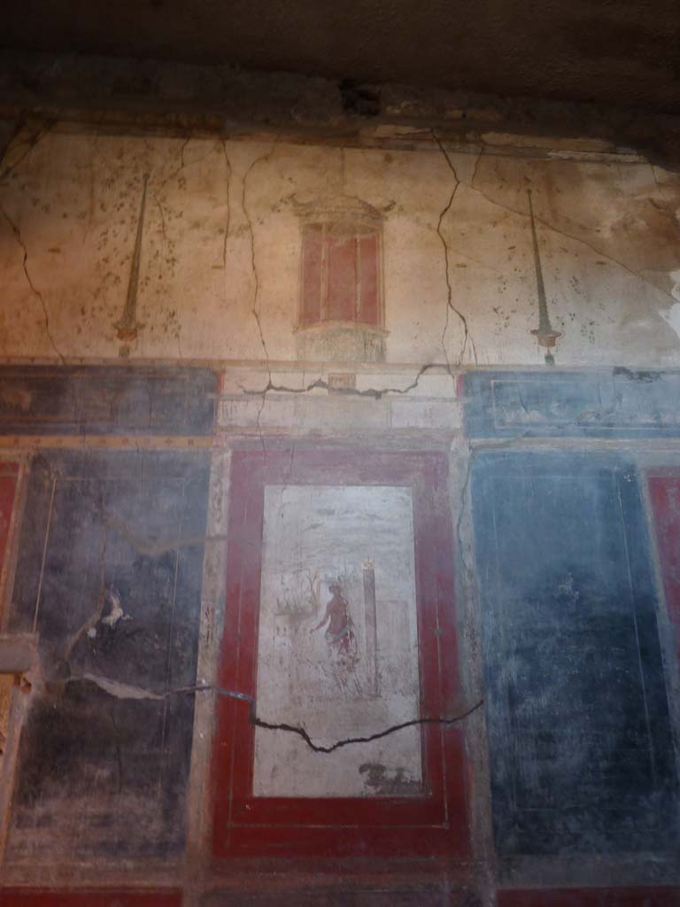 I.6.15 Pompeii. October 2014. Room 12, central panel and upper west wall.       
Foto Annette Haug, ERC Grant 681269 DCOR
