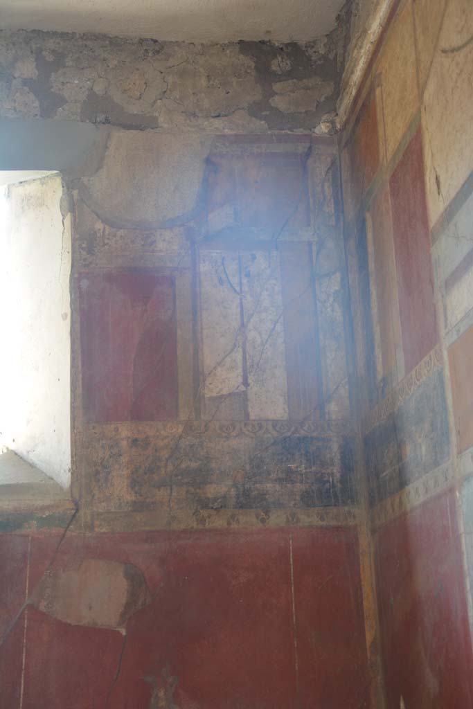 I.6.15 Pompeii. March 2019. Room 13, upper south wall in south-west corner.        
Foto Annette Haug, ERC Grant 681269 DCOR

