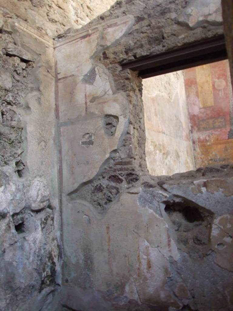 I.6.15 Pompeii.  March 2009.  Room 8, Storeroom. North west corner and north wall with window.