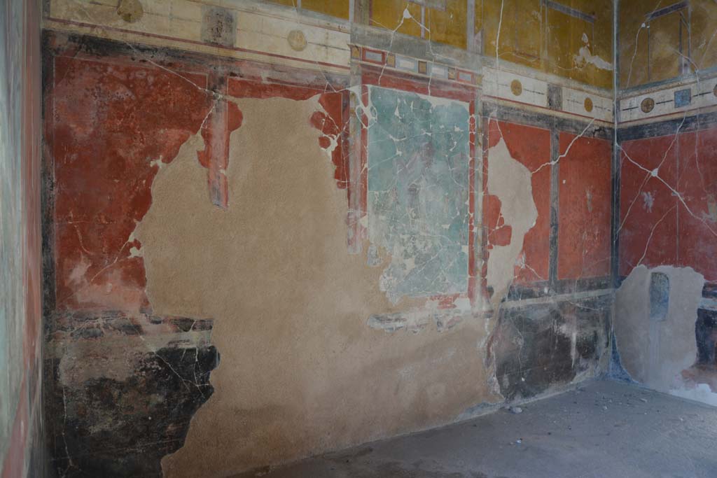 I.7.7 Pompeii. October 2019. Looking towards west wall of triclinium.
Foto Annette Haug, ERC Grant 681269 DÉCOR.
