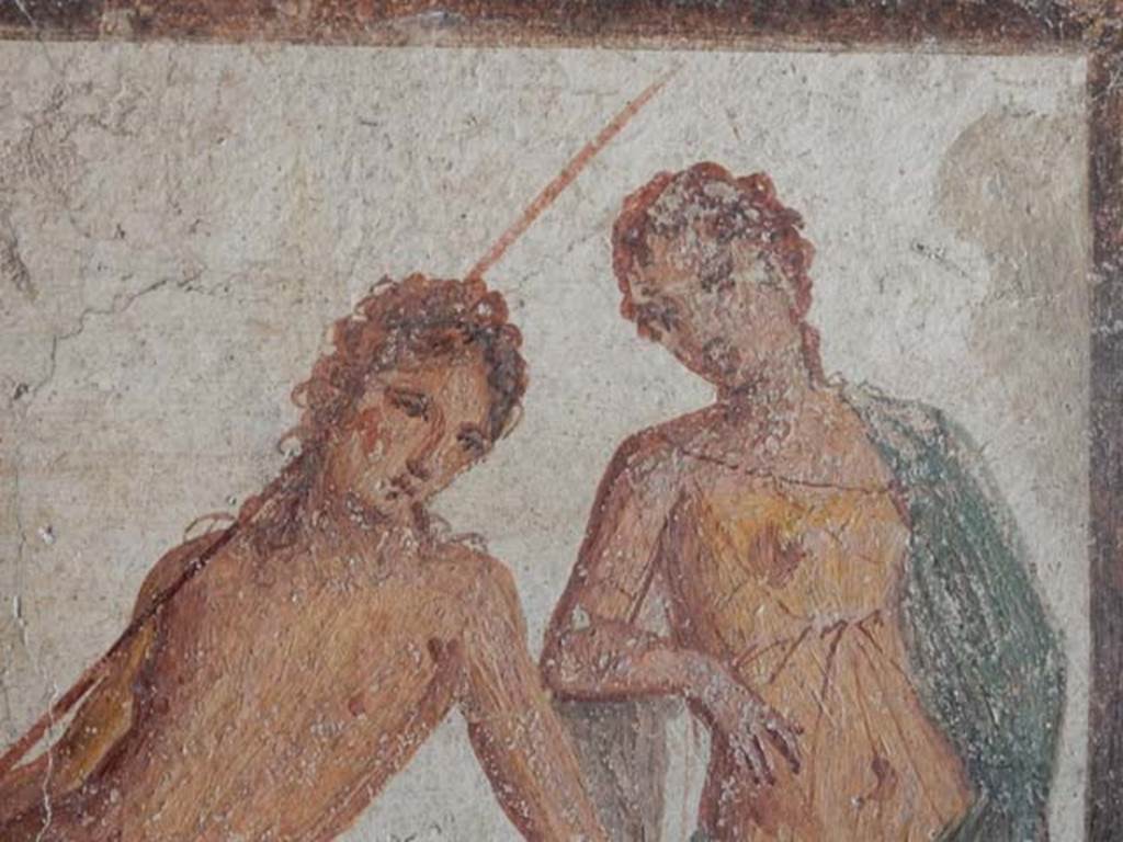 I.7.11 Pompeii. May 2017. Detail from painting of Narcissus and Echo, from north wall. Photo courtesy of Buzz Ferebee.
