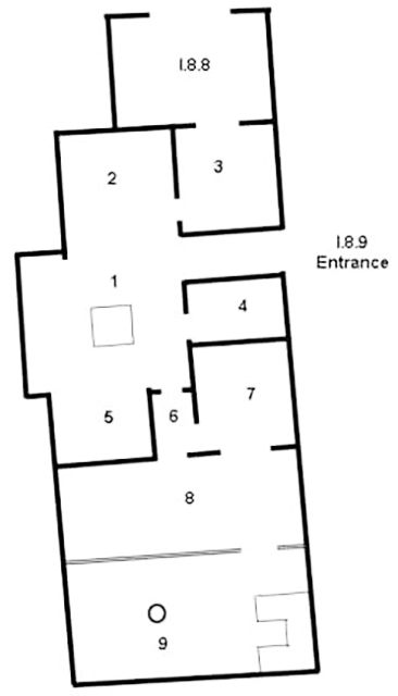 I.8.9 Pompeii plan