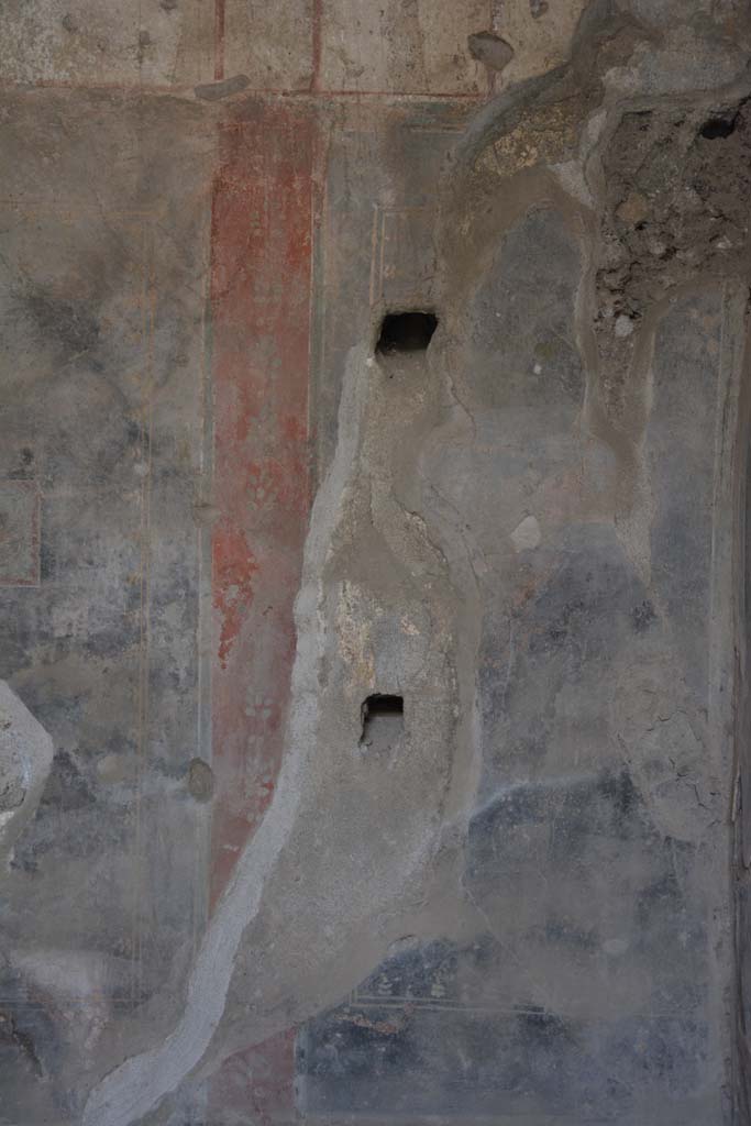 I.8.17 Pompeii. March 2019. Room 7, detail from south wall at west end.   
Foto Annette Haug, ERC Grant 681269 DÉCOR.
