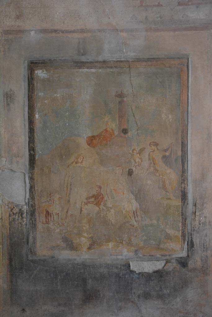 I.8.17 Pompeii. March 2019. Room 9, central wall painting from south wall.
Foto Annette Haug, ERC Grant 681269 DÉCOR.
