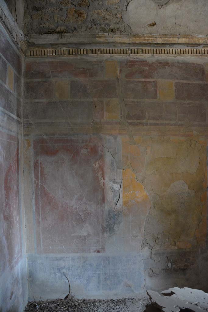 I.8.17 Pompeii. March 2019. Room 12, east wall at north end in north-east corner.
Foto Annette Haug, ERC Grant 681269 DÉCOR.

