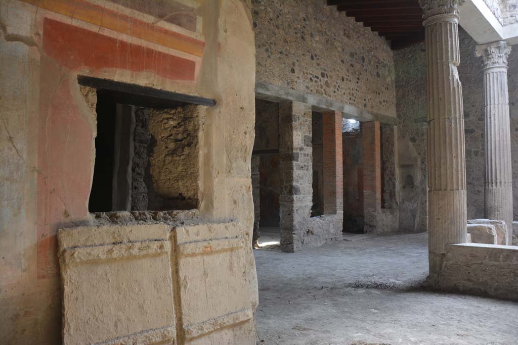 I.8.17 Pompeii. March 2019. Room 13, looking south east across atrium 3, from north ala towards tablinum 9.
Foto Annette Haug, ERC Grant 681269 DÉCOR.

