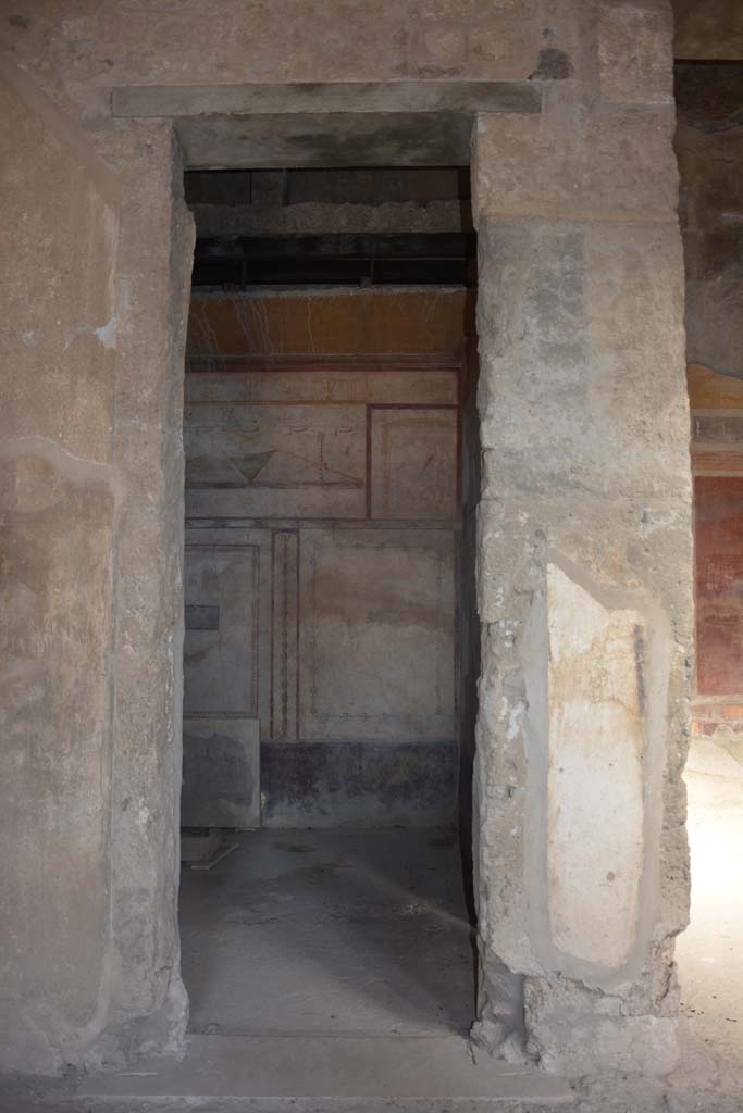 I.8.17 Pompeii. October 2019.  
Room 14, looking north through doorway in north-west corner of atrium 3.
Foto Annette Haug, ERC Grant 681269 DÉCOR.
