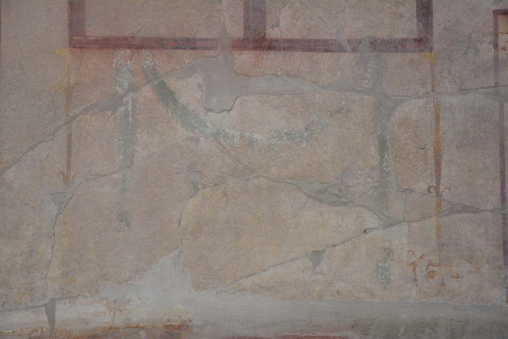 I.8.17 Pompeii. March 2019. Room 14, painted garland on south wall.
Foto Annette Haug, ERC Grant 681269 DÉCOR.
