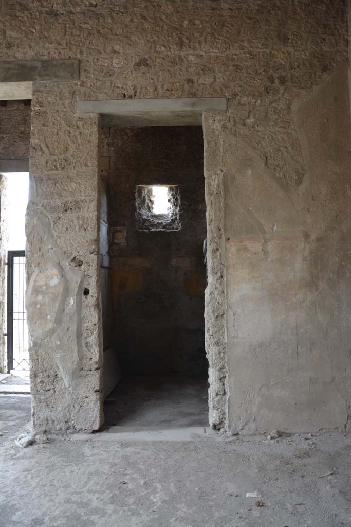 I.8.17 Pompeii. March 2019. 
Room 15, looking west to doorway in north-west corner of atrium 3, next to entrance corridor.
Foto Annette Haug, ERC Grant 681269 DÉCOR.
