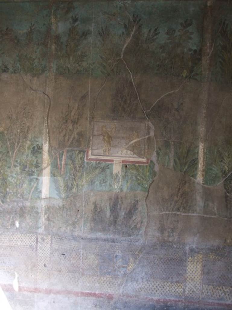 I.9.5 Pompeii. May 2017. Room 5, cubiculum. North wall. Painting of a lyre player.
Photo courtesy of Buzz Ferebee.

