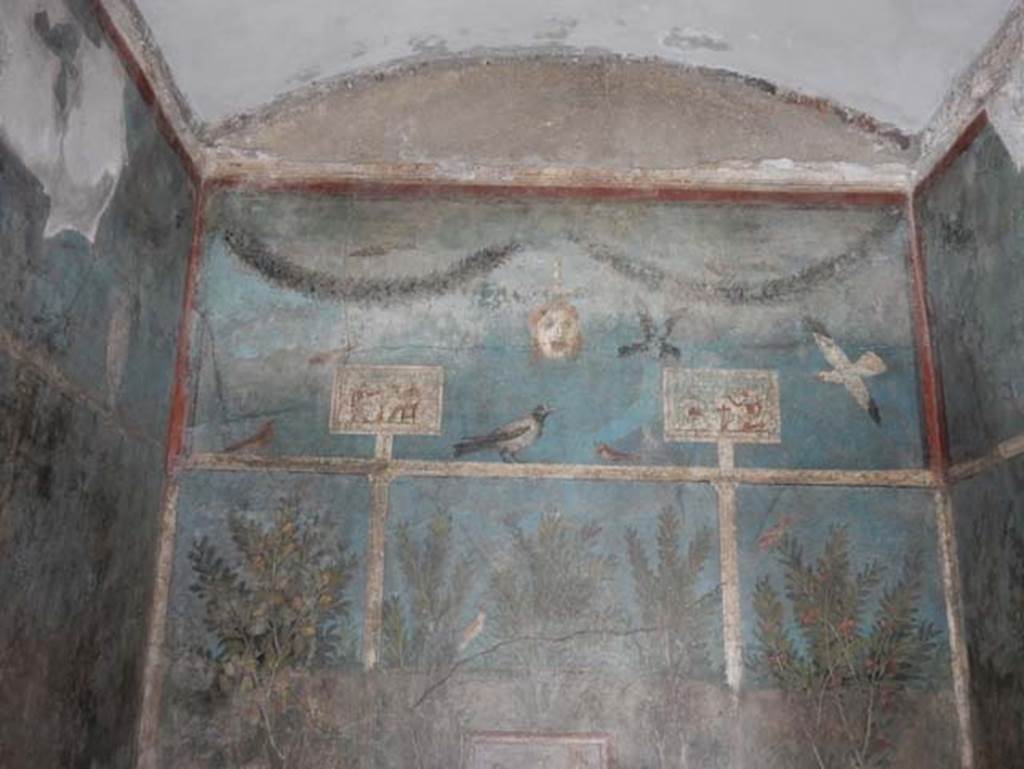 I.9.5 Pompeii. May 2017. Room 5, upper vaulted east wall. Photo courtesy of Buzz Ferebee.
