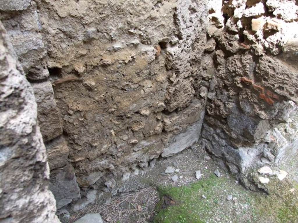 I.9.12 Pompeii. March 2009.  Room 7.  North wall, with door in east wall leading to rear yard area of I.9.11.