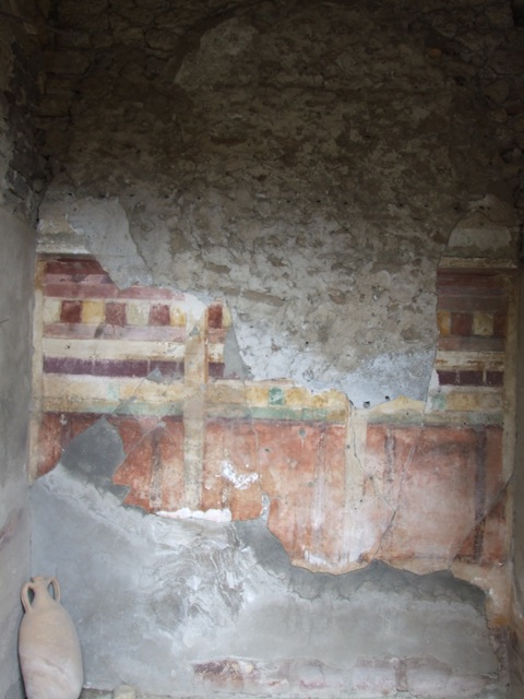 I.9.14 Pompeii. March 2009. Room 9.  West wall.
