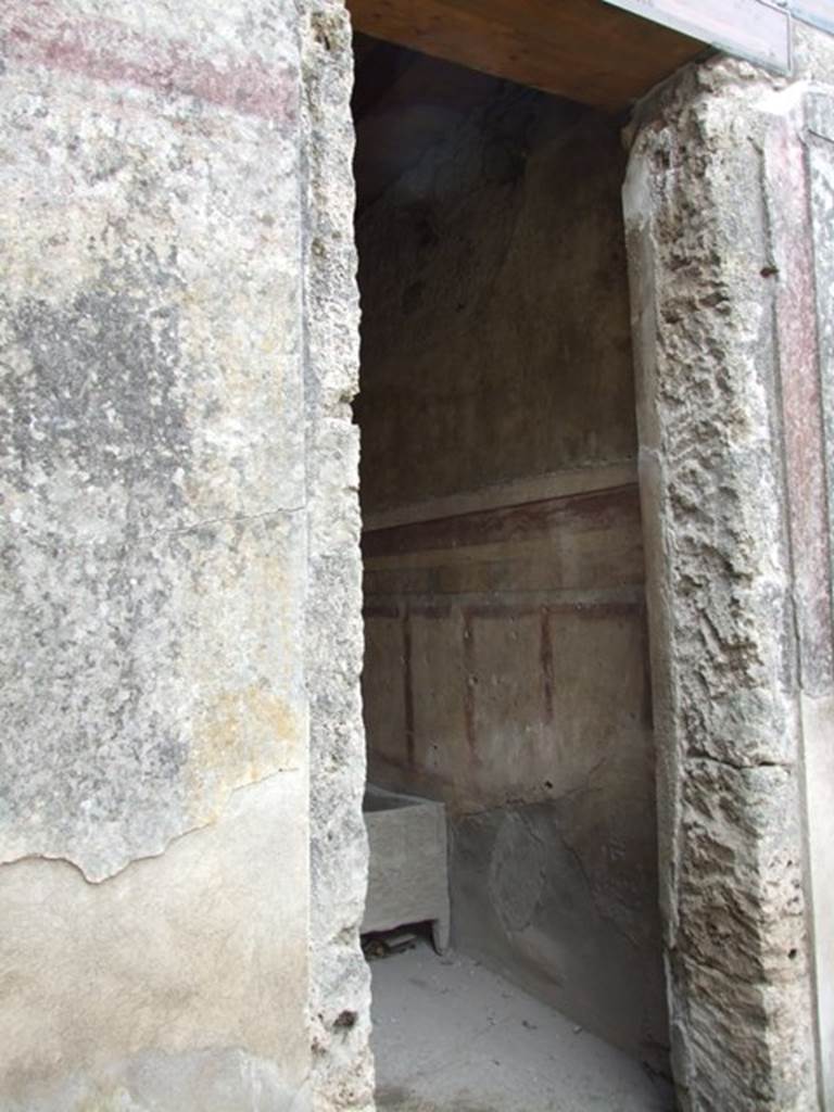 I.9.14 Pompeii. March 2009. Doorway to room 13.