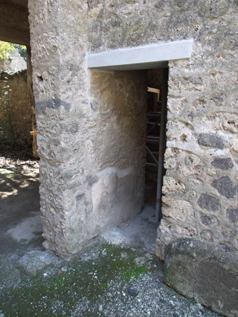 I.10.7 Pompeii. March 2009.  Door in west wall of Tablinum, leading to room 8.