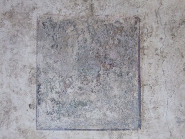 I.10.11 Pompeii. March 2009. Room 6, east wall of ala or exedra with remains of wall painting.