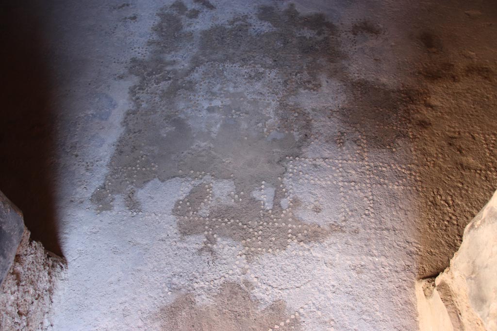 I.10.11 Pompeii. October 2022. Room 12, patterned floor in cubiculum.  Photo courtesy of Klaus Heese. 