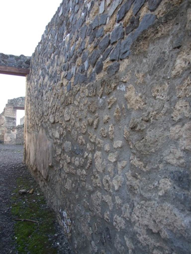 I.11.5 Casa di Lollius Synhodus or Casa di Lucius Habonius Primus.  West wall of fauces or entrance corridor.