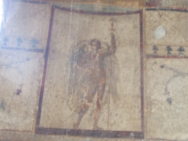 I.11.6 Pompeii. March 2009. Room 6, niche on south wall of garden area.  