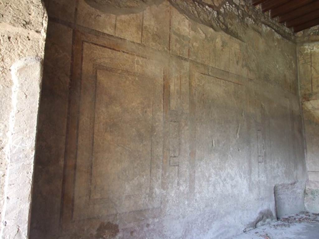 I.12.2 and I.12.1 Pompeii.  March 2009.  Room 7. Triclinium. West wall.