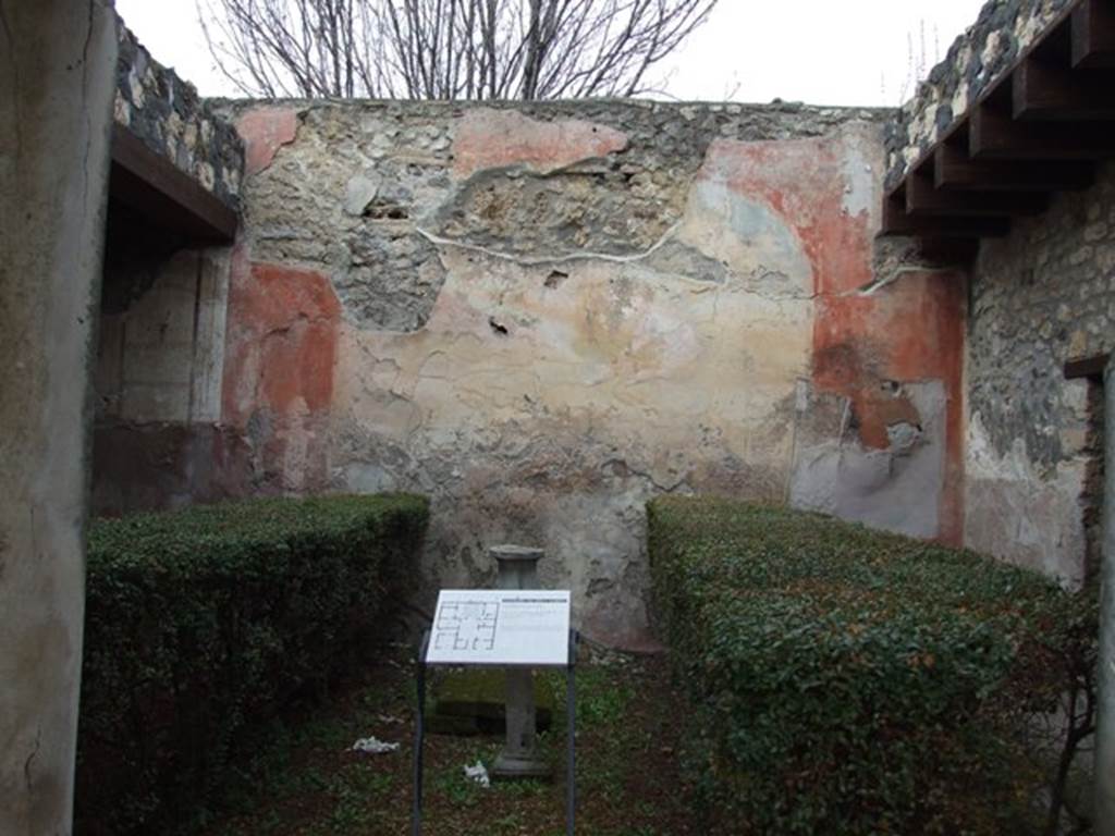 I.12.11.  December 2007.  North wall of garden with hunt scene