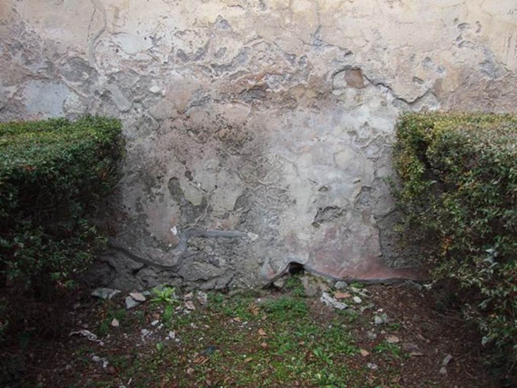 I.12.11.  December 2007.  North wall of garden with hunt scene.