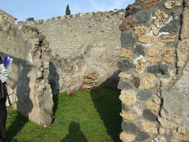 I.14.4 Pompeii. December 2007. Room 5, room at west end of north wall. Looking north