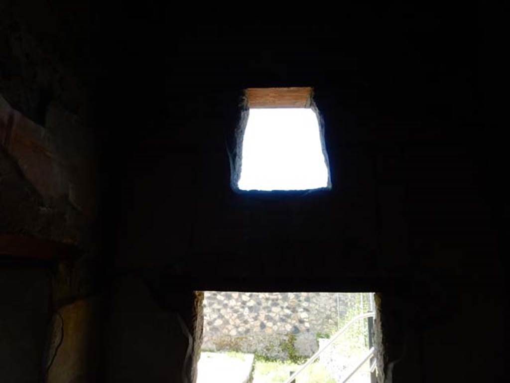 I.14.12, Pompeii. May 2018. Room 2, two windows in west wall. Photo courtesy of Buzz Ferebee