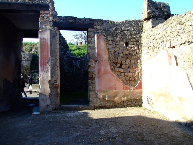 II.3.3 Pompeii. March 2009. North-east corner of atrium, with doorway to room 3.