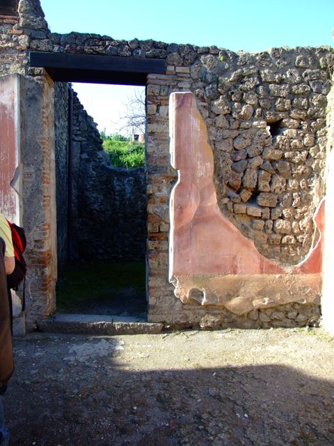 II.3.3 Pompeii.  March 2009.  Doorway to Room 3.