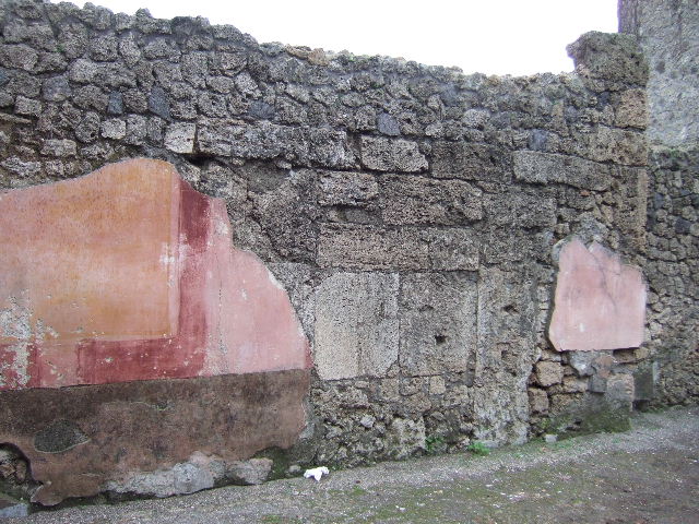 II.3.3 Pompeii. December 2005. Room 2, east wall of atrium.