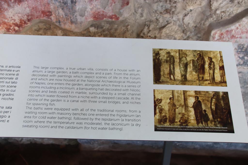 II.4.3 Pompeii. October 2023. Description card. Photo courtesy of Klaus Heese.