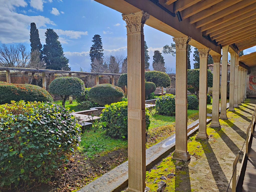 II.4.6 Pompeii. March 2024. Looking south-east from west portico. Photo courtesy of Giuseppe Ciaramella.

