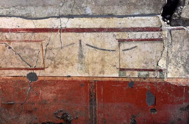 V.2.15 Pompeii. June 2018. Room A6 during 2018 excavations. Lower east wall doorway.
Photograph © Parco Archeologico di Pompei.

